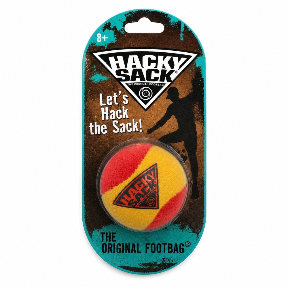Hacky Sack The Original Footbag Unisex OS Red Yellow New Retro Classic Toy